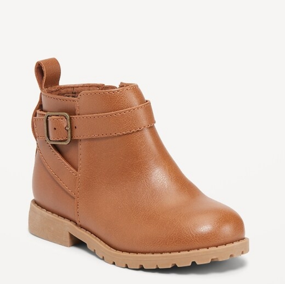 Old Navy Kids Tan Ankle Boots
